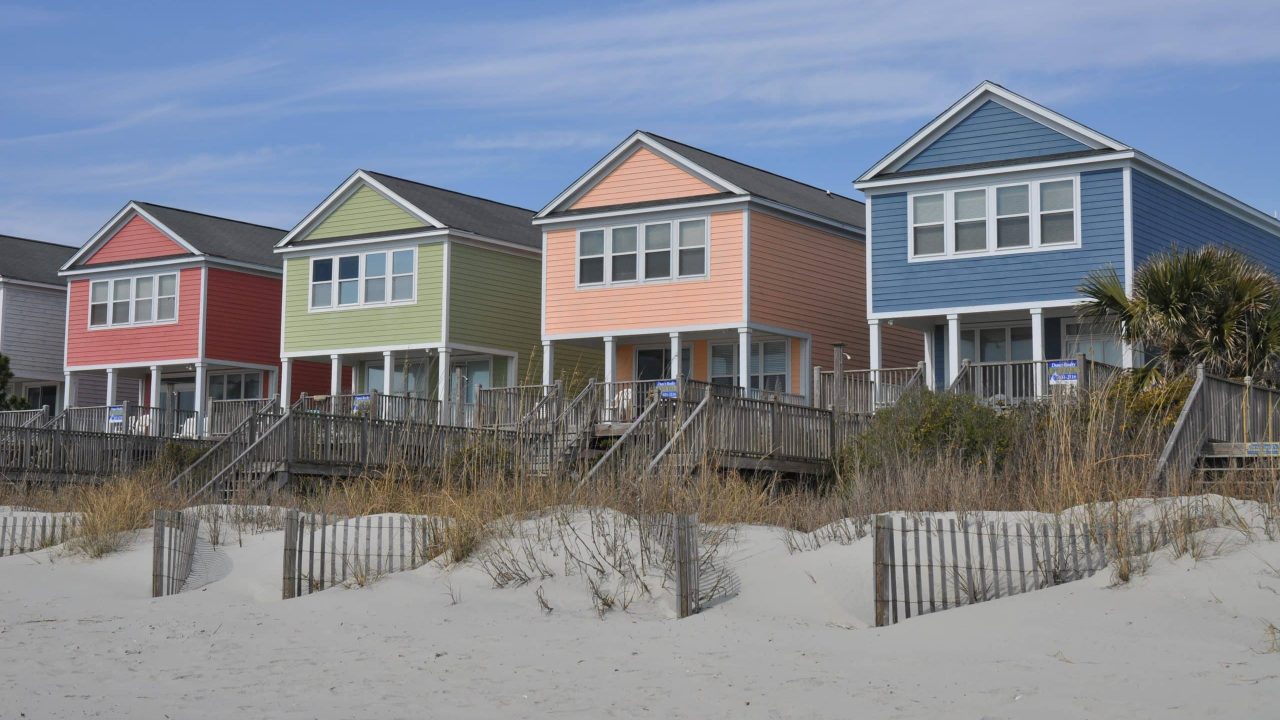 Pretty Oceanfront Beach Rental Homes At The Seashore