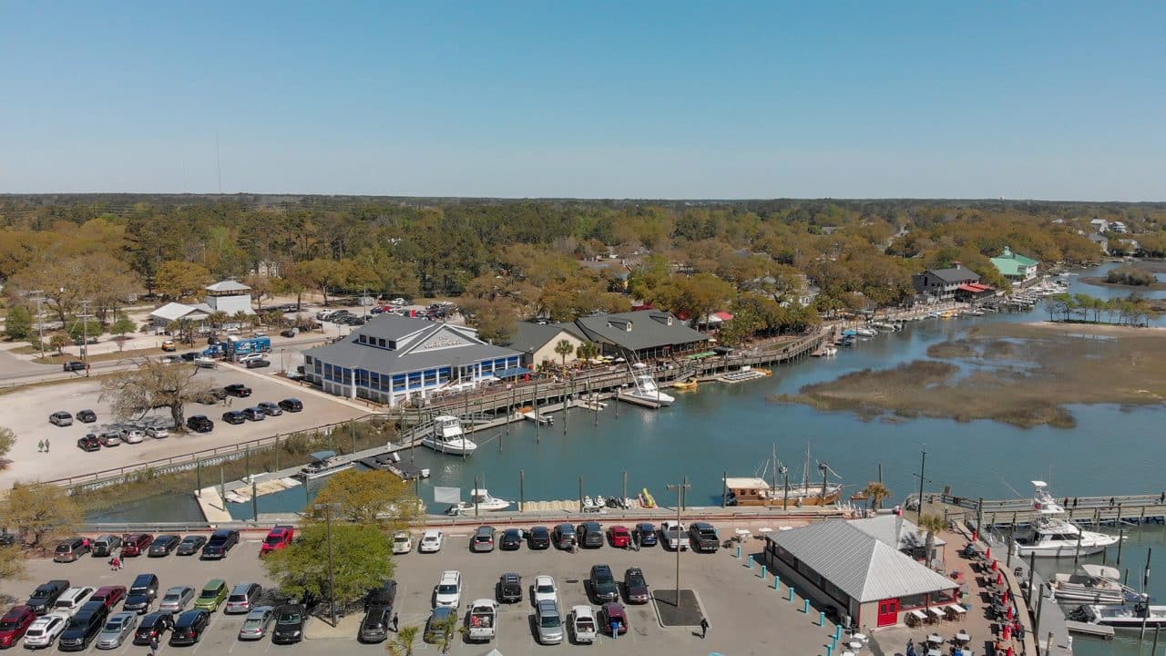 Georgetown Aerial View In Spring Season South Carolina