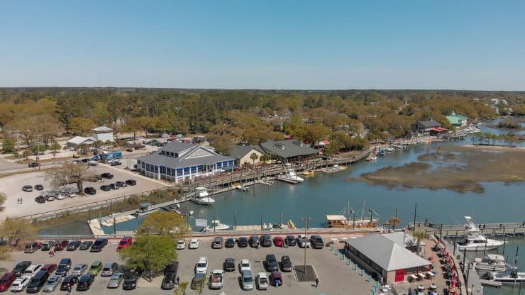 Georgetown Aerial View In Spring Season South Carolina